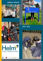 Helm Training Update 2012-13