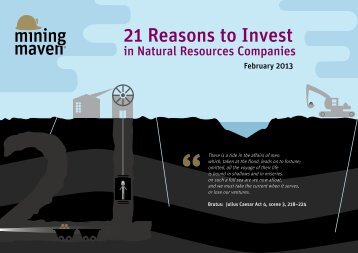 21 Reasons to Invest in Natural Resources Companies - MiningMaven