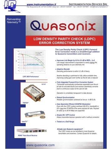 low density parity check (ldpc) error correction system
