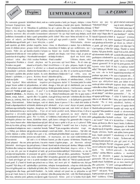 Janar 2011 - Gazeta "KorÃ§a"