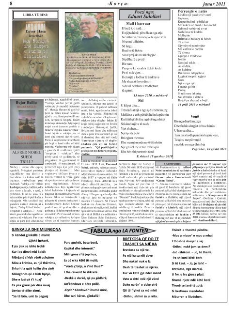 Janar 2011 - Gazeta "KorÃ§a"