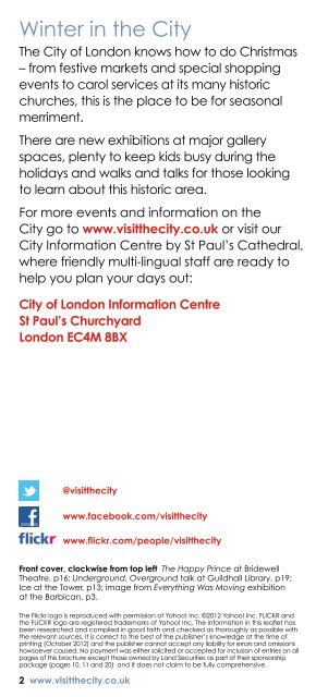 Winter in the City brochure - the City of London Corporation