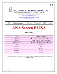 ANA Screen ELISA - Diagnostic Automation : Cortez Diagnostics