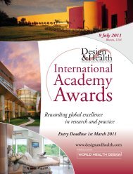 1 March 2011 - the International Academy of Design and Health
