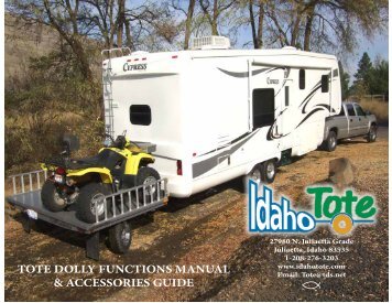 tote dolly functions manual & accessories guide - Idaho Tote
