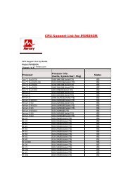 CPU Support List for PVM890M.pdf - Mercury