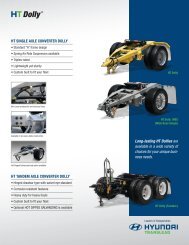 ht single axle converter dolly - Hyundai Translead