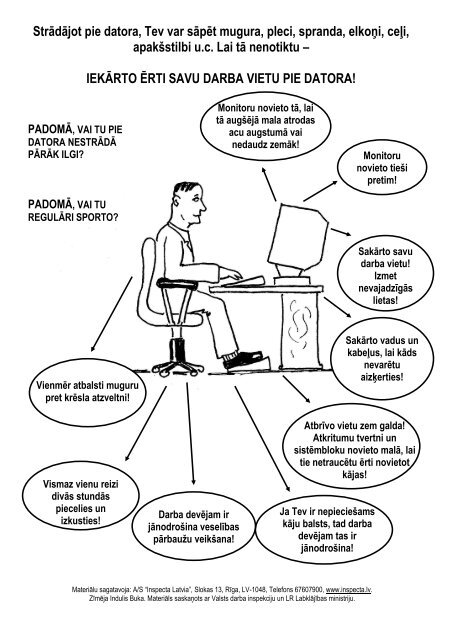 Darba aizsardzÄ«bas prakses standarts biroju darbÄ nodarbinÄtajiem