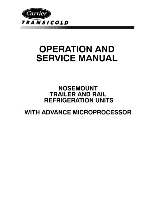 x series with advance micro - Sunbelt Transport Refrigeration