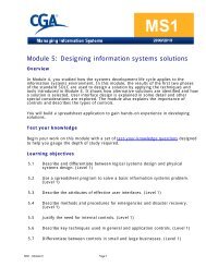 Managing Information Systems [MS1]: Module 5 course notes - PD Net