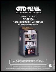 GTO/PRO GP-SL100 - Gate Openers | Access Controls