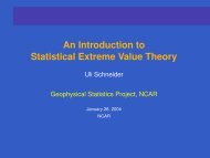 An Introduction to Statistical Extreme Value Theory - IMAGe