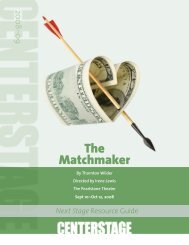 The Matchmaker - Center Stage