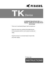 TK device - Pegasus Sewing Machine