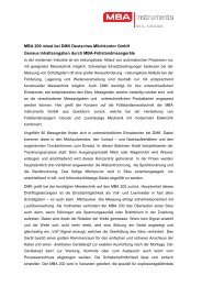 MBA 200 misst bei DMK Deutsches Milchkontor GmbH ... - SMB Group