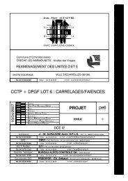 CCTP et DGPF du lot 6 PDF - Echirolles