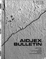 AIDJEX Bulletin #16: TRUDY, AANII, Vol. 303 (first half) - October 1972