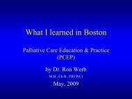 Palliative Care Education and Practice - BC Renal Agency