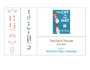 Cat in the Hat by Dr. Seuss in American Sign Language - SignWriting