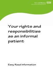 Your rights and responsibilities as an informal patient Easy Read ...