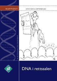 DNA i rettssalen â Ã¥pent mÃ¸te - Bioteknologinemnda