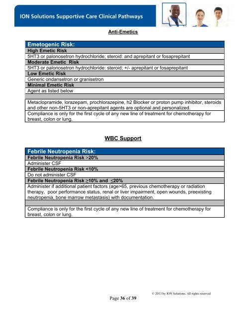 ION Breast Cancer Clinical Pathways - ION Solutions