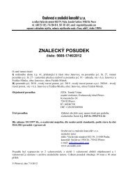 ZNALECKÃ POSUDEK ÄÃ­slo: 5600-1746/2012 - OKdrazby.cz