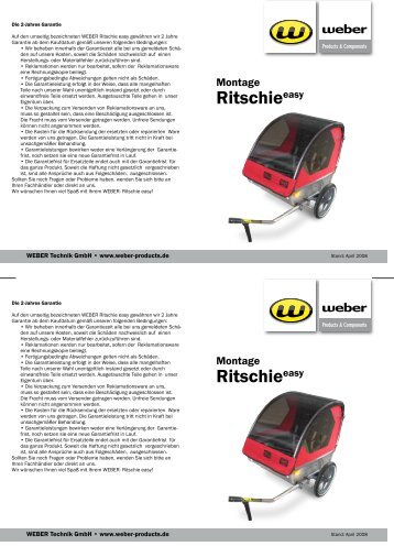 Montage Ritschie - 1a-fahrradanhaenger.de