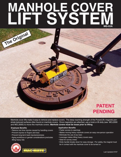 Manhole Cover Lift System