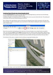 How to...Create a Start/Finish line using Google Earth - Racelogic