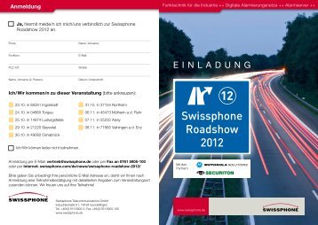 Anmeldung - Swissphone