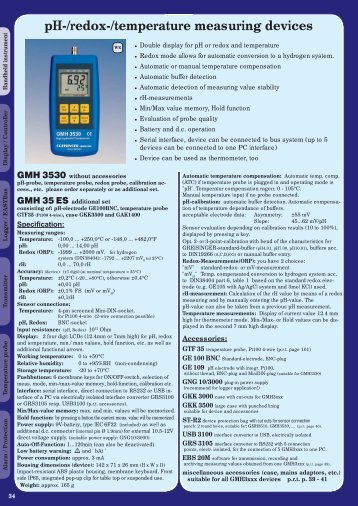 pH-/redox-/temperature measuring devices - Iberica de Automatismos