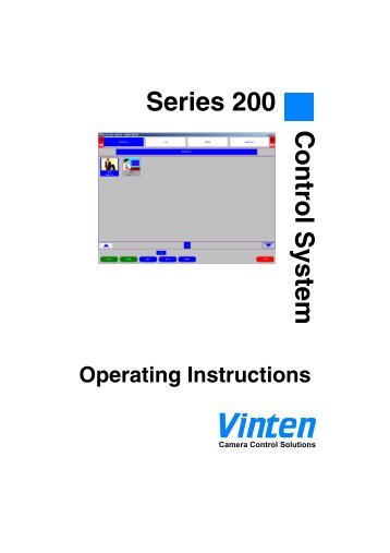 Series 200 control system - Vinten Radamec