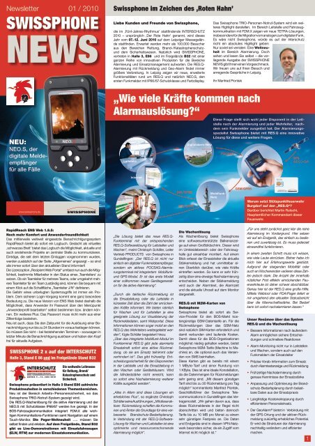 Swissphone News 2010/1