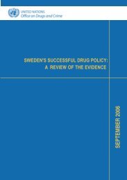Sweden's successful drug policy: A review of the evidence