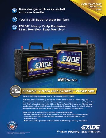 Download Exide® Extreme™ Cycler 200 Brochure