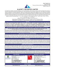 ALACRITY SECURITIES LIMITED - Cmlinks.com