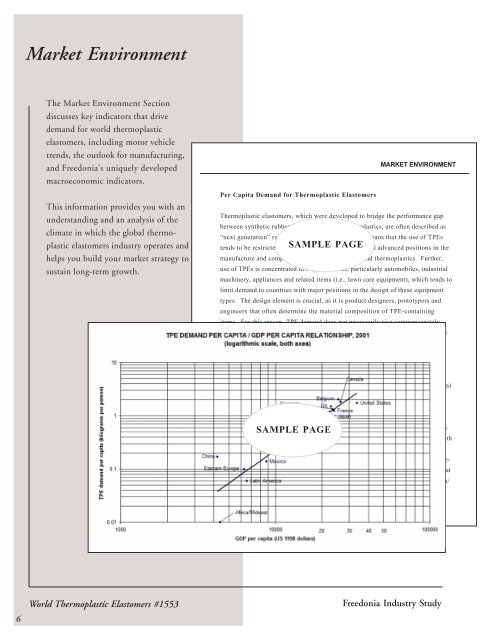 World Thermoplastic Elastomers - The Freedonia Group