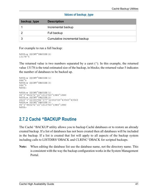 Caché High Availability Guide - InterSystems Documentation