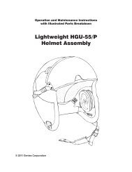 Lightweight HGU-55/P Helmet Assembly - Gentex Corporation