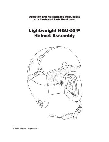 Lightweight HGU-55/P Helmet Assembly - Gentex Corporation