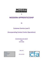 Customer Service and Contact Centre Operations Level 2 - Skills CFA