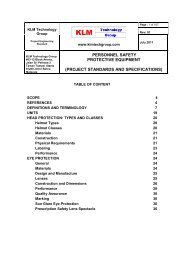 586. Engineering Standards for Personnel Protective Equipment ...