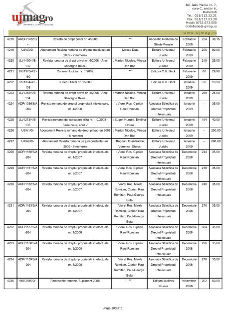 CATALOG GENERAL - UJmag