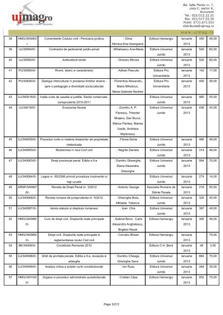 CATALOG GENERAL - UJmag