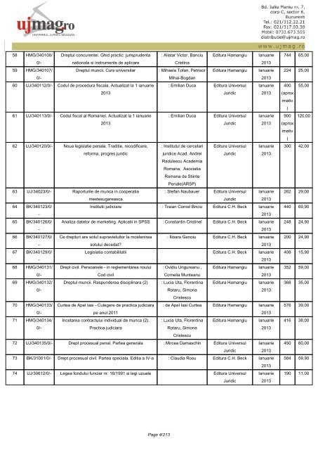 CATALOG GENERAL - UJmag