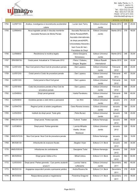 CATALOG GENERAL - UJmag