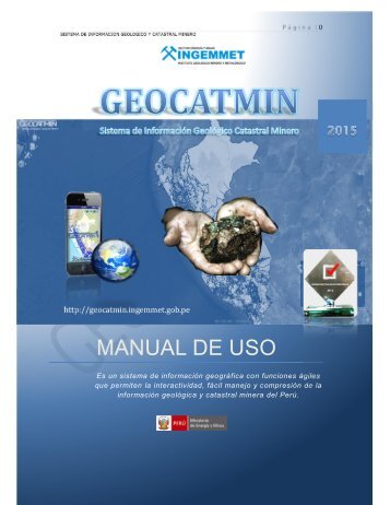 Manual del Usuario - GEOCATMIN - Ingemmet