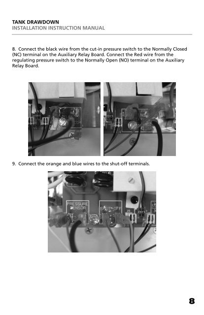 Tank Drawdown Installation Instruction Manual - Franklin Electric