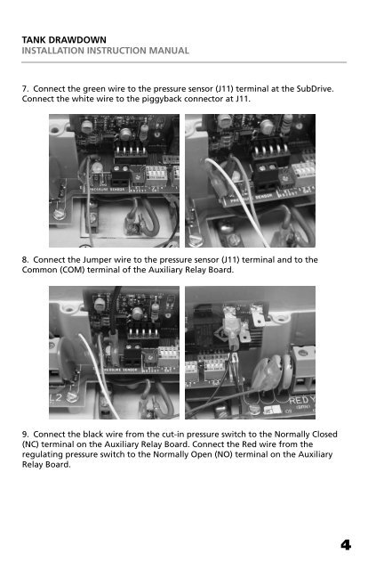 Tank Drawdown Installation Instruction Manual - Franklin Electric